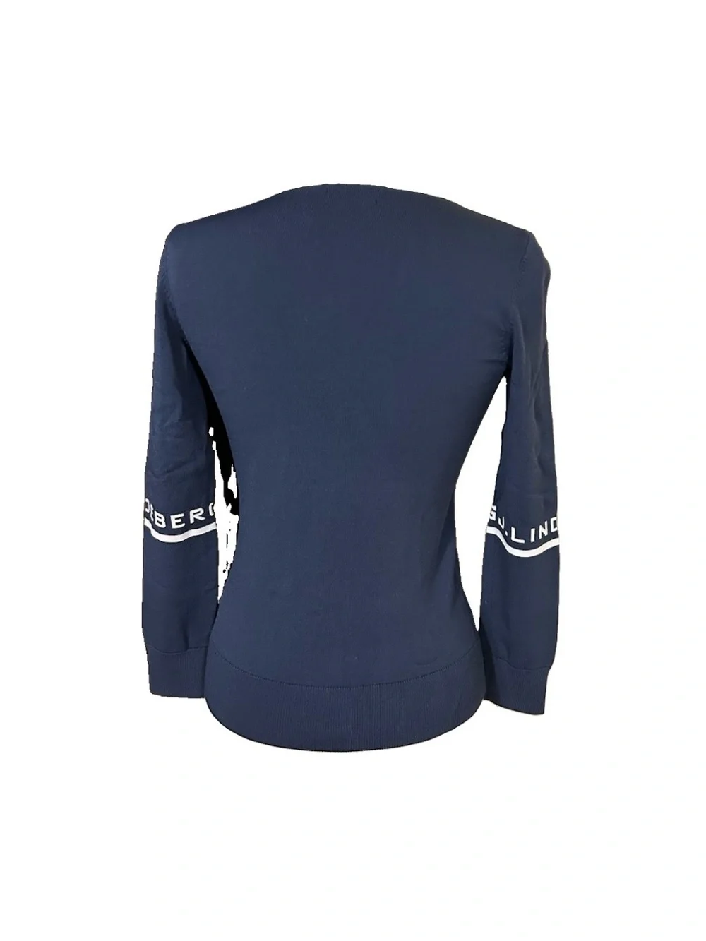 J. Lindeberg Women’s Stina Golf Sweater Navy Blue Resort Logo Classic Size XS